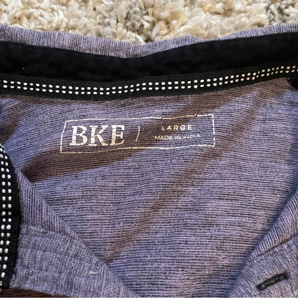 BKE Men's Heathered Gray Polo Shirt‎ - Picture 2 of 13
